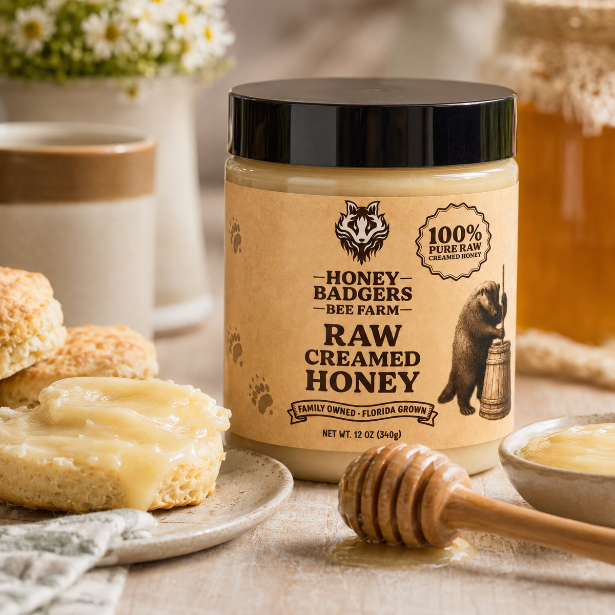 Raw Creamed Honey