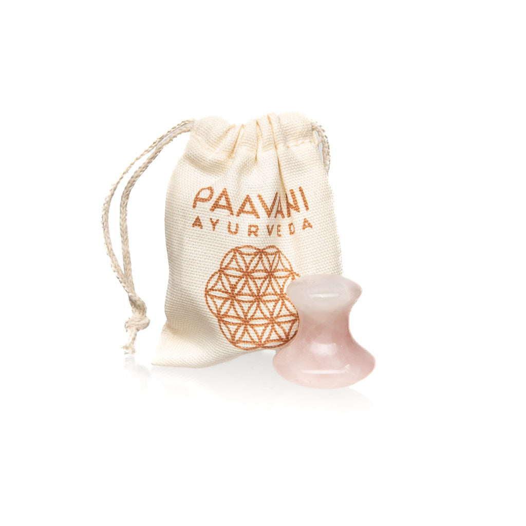 Rose Quartz Facial Tool | Ayurvedic Massage Stone