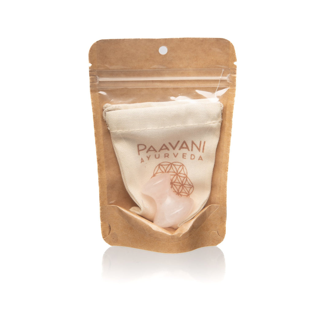 Rose Quartz Facial Tool | Ayurvedic Massage Stone