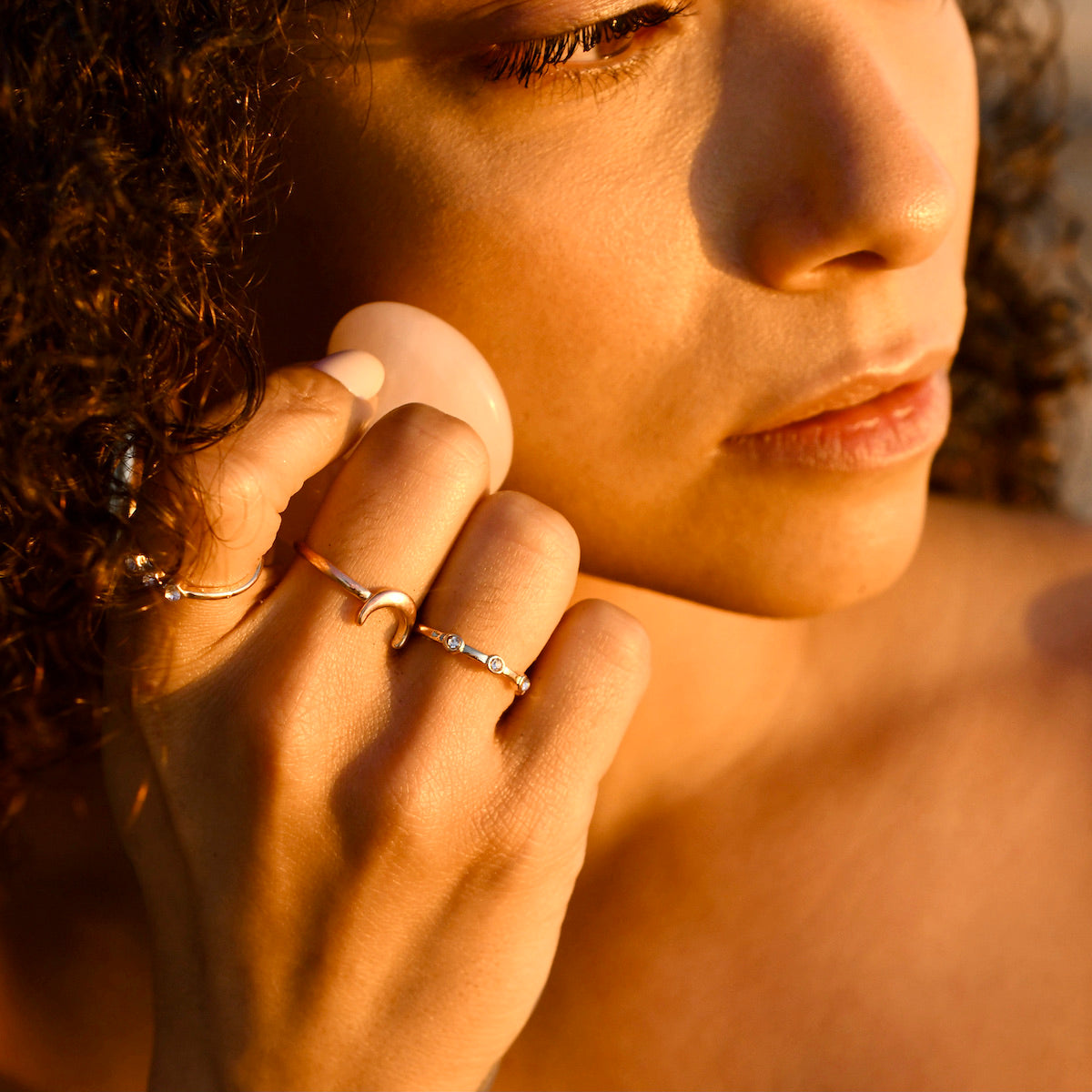 Rose Quartz Facial Tool | Ayurvedic Massage Stone